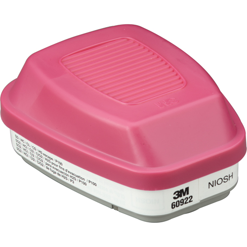 Cartouches pour respirateur s&eacute;rie 6000, Cartouche gaz/vapeur, Gaz acide/P100 Pathway Supply LP