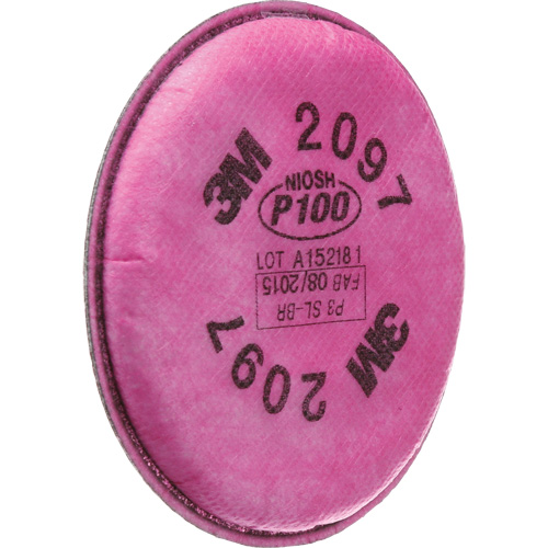 Pr&eacute;filtres pour respirateurs s&eacute;rie 2000, Filtre contre les particules, Vapeurs organiques/P100 Pathway Supply LP