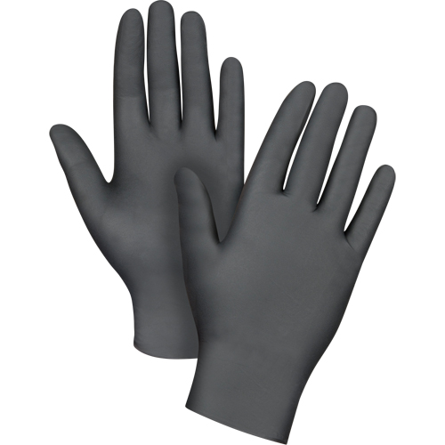 Medical Grade Disposable Gloves, Small, Nitrile, 6-mil, Powder-Free, Black, Class 2 Pathway Supply LP