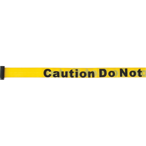 Tape Cassettes for Build-Your-Own Crowd Control Barriers, Caution Do Not Enter, 7', Yellow Tape Pathway Supply LP
