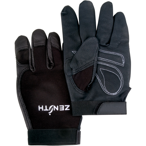 ZM300 Mechanic's Gloves, Grain Leather Palm, Size Medium Pathway Supply LP