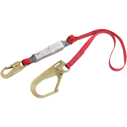 PRO Shock Absorbing Lanyards, 6', Gate Hook Center, Snap Hook Leg Ends, Polyester Pathway Supply LP