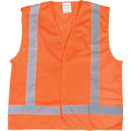Veste de s&eacute;curit&eacute; pour la circulation, Orange haute visibilit&eacute;, Moyen, Polyester Pathway Supply LP