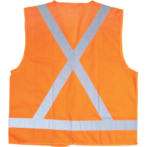 Veste de s&eacute;curit&eacute; pour la circulation, Orange haute visibilit&eacute;, Moyen, Polyester Pathway Supply LP