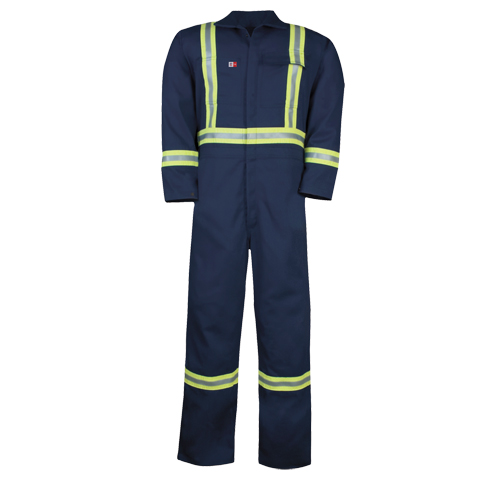 Westex UltraSoft&reg; Unlined Coveralls, Size 34/36, Navy Blue, 12.4 cal/cm2 Pathway Supply LP