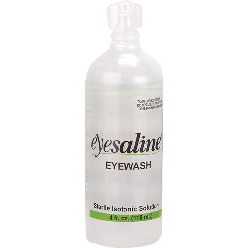 Bouteilles de solution saline pour douche oculaire, Bouteille Plein, 4 oz Pathway Supply LP