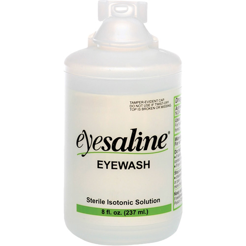 Bouteilles de solution saline pour douche oculaire, Bouteille Plein, 8 oz Pathway Supply LP