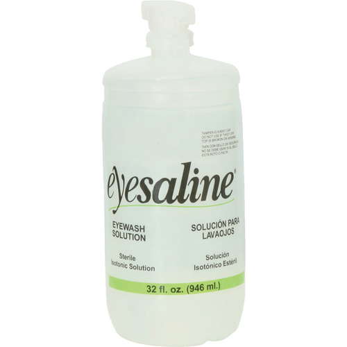 Saline Eyewash Bottles, Full Bottle, 32 oz. Pathway Supply LP