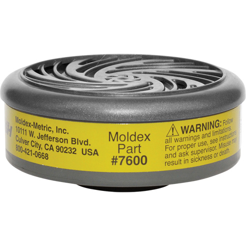 Filtres pour respirateur s&eacute;rie 7000/9000, Cartouche gaz/vapeur, Gaz multiples/Vapeur organique Pathway Supply LP