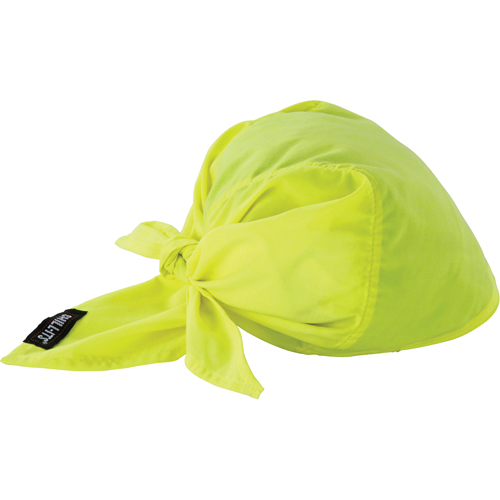 Chill-Its&reg; 6710CT Cooling Triangle Hats, High Visibility Lime-Yellow Pathway Supply LP