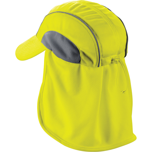 Chill-Its&reg; 6650 Cooling Hats with Neck Shades, Hi-Vis Lime Pathway Supply LP