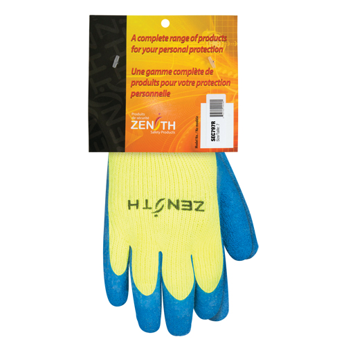 High Visibility Coated Gloves, 7, Rubber Latex Coating, 7 Gauge, Acrylic Shell Pathway Supply LP