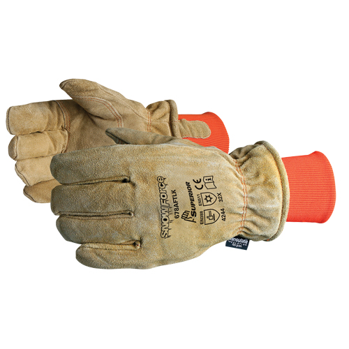 SnowForce Brown Freezer Glove, One Size, Grain Cowhide Palm, Thinsulate Inner Lining Pathway Supply LP