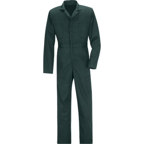 Coveralls, Men's, Green, Size 36 Pathway Supply LP