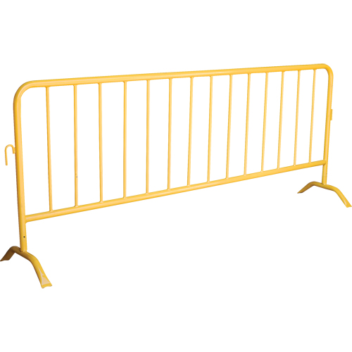 Portable Barrier, Interlocking, 102" L x 40" H, Yellow Pathway Supply LP