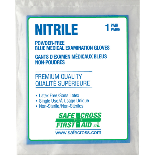 Medical Examination Gloves, Large, Nitrile, 5-mil, Powder-Free, Clear, Class 2 Pathway Supply LP