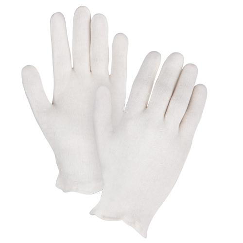 Mediumweight Inspection Gloves, Poly/Cotton, Hemmed Cuff, Men's Pathway Supply LP