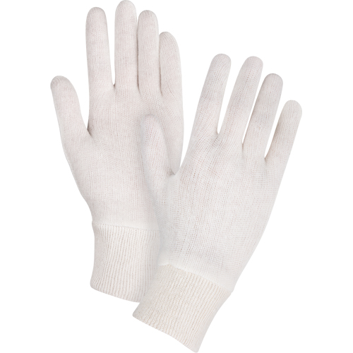 Mediumweight Inspection Gloves, Poly/Cotton, Knit Wrist Cuff, Ladies Pathway Supply LP