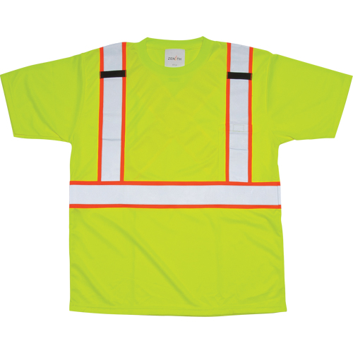 T-shirt conforme &agrave; la CSA, Polyester, Moyen, Jaune lime haute visibilit&eacute; Pathway Supply LP