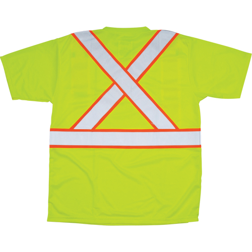 T-shirt conforme &agrave; la CSA, Polyester, Moyen, Jaune lime haute visibilit&eacute; Pathway Supply LP