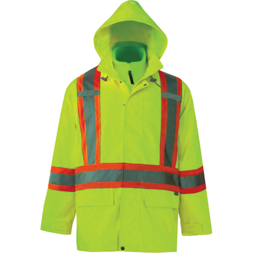 Journeyman 3-in-1 Safety Jackets, Polyester, High Visibility Lime-Yellow, Small Pathway Supply LP