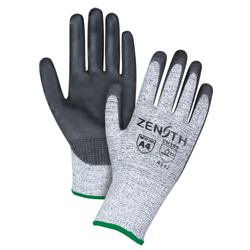 Seamless Stretch Cut-Resistant Gloves, Size Medium/8, 13 Gauge, Polyurethane Coated, HPPE Shell, ANSI/ISEA 105 Level 4/EN 388 Level 5 Pathway Supply LP
