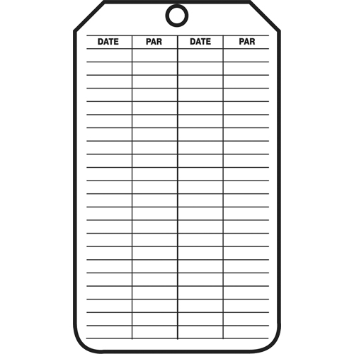 &eacute;tiquettes de s&eacute;curit&eacute; d'inspection et de contr&ocirc;le de l'&eacute;tat de l'&eacute;quipement, Papier cartonn&eacute;, 3-1/8" la x 5-7/8" h, Français Pathway Supply LP