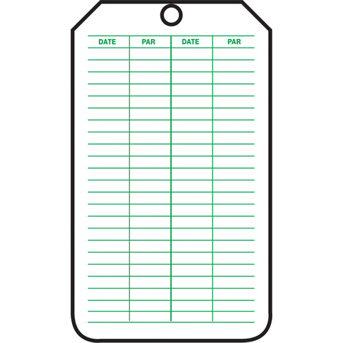 &eacute;tiquettes de s&eacute;curit&eacute; d'inspection et de contr&ocirc;le de l'&eacute;tat de l'&eacute;quipement, Papier cartonn&eacute;, 3-1/8" la x 5-7/8" h, Français Pathway Supply LP