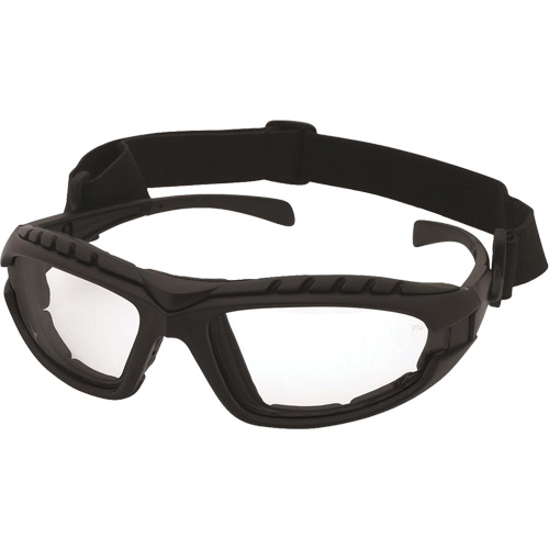 Dustdevil Black Frame Safety Glasses, Clear Lens, Anti-Fog/Anti-Scratch, ANSI Z87+/Meets/Exceeds CSA Z94.3 Pathway Supply LP