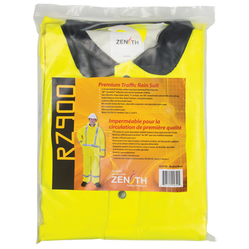 Imperm&eacute;able pour la circulation de premi&egrave;re qualit&eacute; RZ900, Polyester/PVC, Moyen, Jaune lime Pathway Supply LP