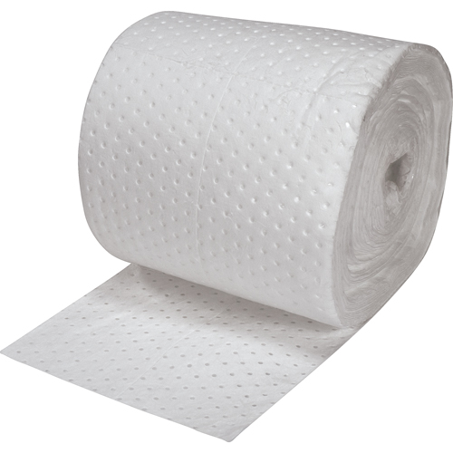 Premium Fine Fiber Sorbent Rolls, Heavyweight, 150' L x 15" W, 25 gal. Absorbancy Pathway Supply LP