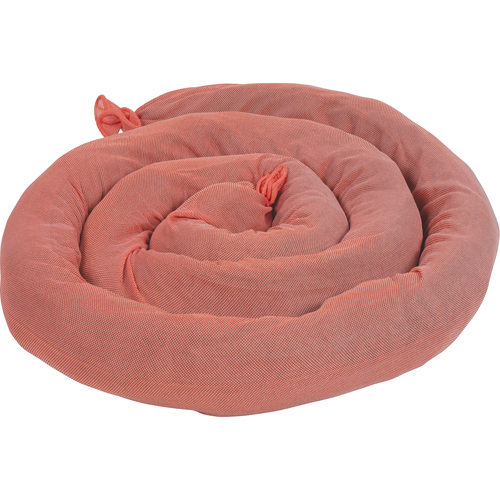 Remblais tubulaires absorbants, Mati&egrave;res dangereuses, Absorption 50 gal., 3" la x 8' lo, Pqt de 15 Pathway Supply LP