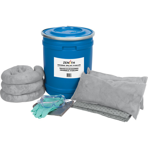 Trousse de lutte contre les d&eacute;versements de premi&egrave;re qualit&eacute; pour camion, Universel, Baril, Absorbance de 10 gal. US Pathway Supply LP