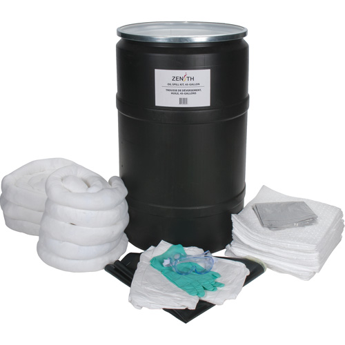 Premium Spill Kit, Oil Only, Drum, 55 US gal. Absorbancy Pathway Supply LP