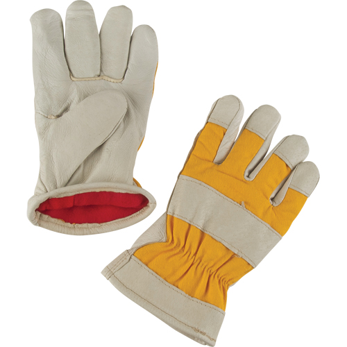 Premium Winter-Lined Work Gloves, 2X-Large, Grain Pigskin Palm, Foam Fleece Inner Lining Pathway Supply LP