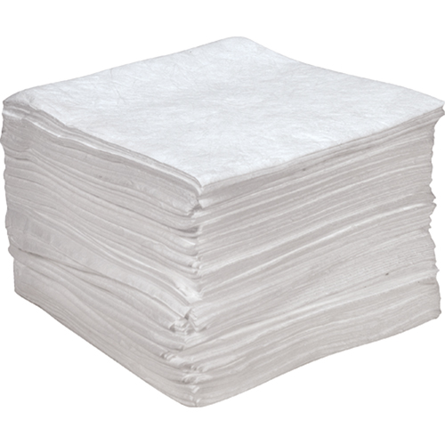 Premium Anti Static Sorbent Pads, Oil Only, 15" x 18", 25 gal. Absorbancy Pathway Supply LP