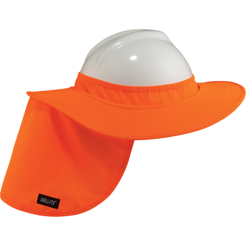 Rebords pour casques de s&eacute;curit&eacute; 6660 Chill-Its, Orange haute visibilit&eacute; Pathway Supply LP