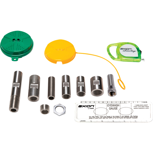 Trousse de mise &agrave; niveau pour douche oculaire/faciale Axion Advantage avec t&ecirc;te de douche oculaire/faciale en plastique ABS vert Pathway Supply LP