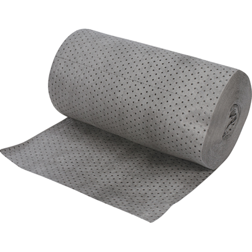 Rouleaux absorbants en fibres fines de calibre industriel, Lourd, 150' lo x 30" la, Absorption 70 gal. Pathway Supply LP