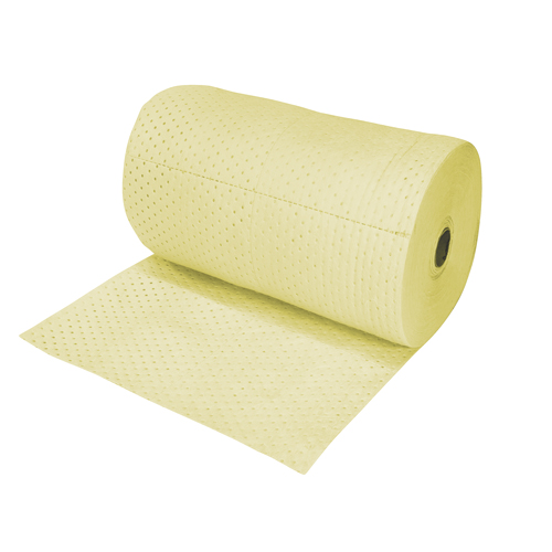 Industrial-Grade Fine Fibre Sorbent Rolls, Heavyweight, 150' L x 30" W, 70 gal. Absorbancy Pathway Supply LP