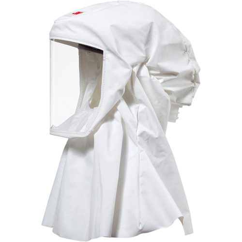 Cagoule Versaflo de haute durabilit&eacute; avec coiffe int&eacute;gr&eacute;e, Grand/Moyen, Coiffe souple, Bavette Simple Pathway Supply LP