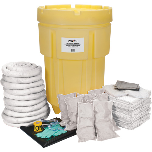 Trousse de lutte contre les d&eacute;versements pour &eacute;tabli, Huile seulement, Baril, Absorbance de 95 gal. US Pathway Supply LP