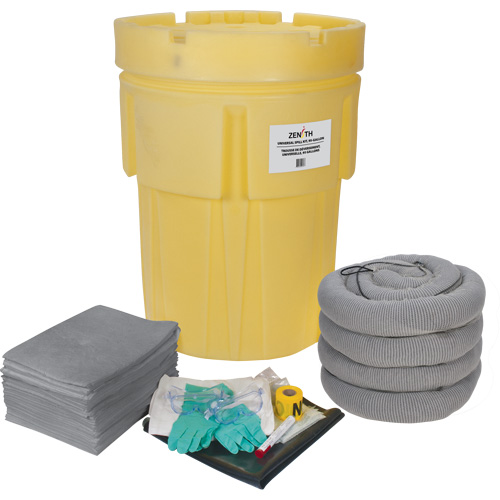 Trousse &eacute;conomique de lutte contre les d&eacute;versements, Universel, Baril, Absorbance de 95 gal. US Pathway Supply LP
