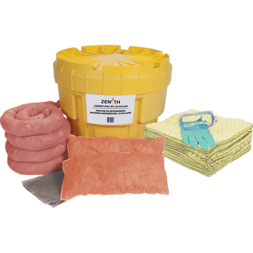 Trousse de lutte contre les d&eacute;versements, Mati&egrave;res dangereuses, Overpack/Baril de r&eacute;cup&eacute;ration, Absorbance de 20 gal. US Pathway Supply LP