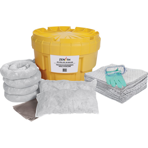 Trousse de lutte contre les d&eacute;versements, Huile seulement, Overpack/Baril de r&eacute;cup&eacute;ration, Absorbance de 20 gal. US Pathway Supply LP