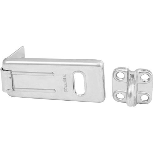 General Security Hardened Steel Hasp, Silver Pathway Supply LP