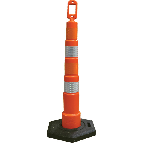Grip N Go Trim Line Channelizers, 49" High, Orange Pathway Supply LP