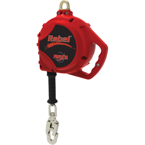 Cordage de s&eacute;curit&eacute; autor&eacute;tractable Rebel, 20', Acier galvanis&eacute;, Pivotant Pathway Supply LP