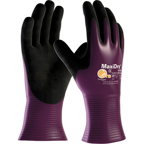Gants ATG MaxiDry 56-426, 7/Petit, R&ecirc;vetement Nitrile, Calibre 15, Enveloppe en Nylon Pathway Supply LP