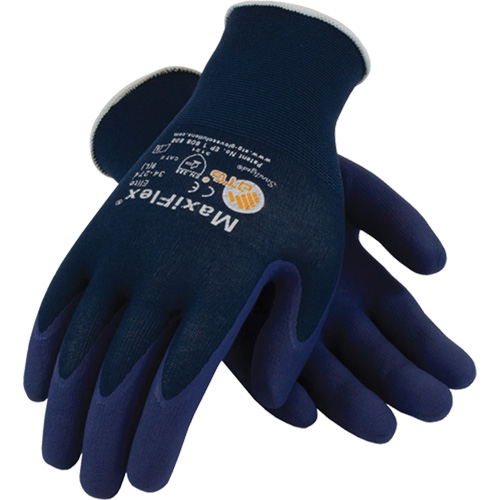 Gants ATG MaxiFlex Elite 34-274, 6/T-petit, R&ecirc;vetement Mousse de nitrile, Calibre 18, Enveloppe en Nylon Pathway Supply LP